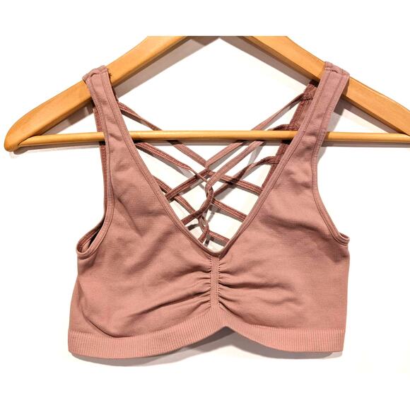 Free People Movement Shanti Sports Bra Pink - Picture 1 of 4
